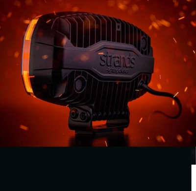 LED reflektor Strands FIREFLY ONE 245mm, s pozičním světlem, strobo, 9-48V, 15400 lm, 150W
