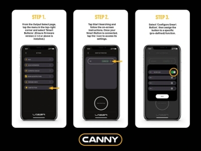 CANNY - chytré tlačítko, programovatelné