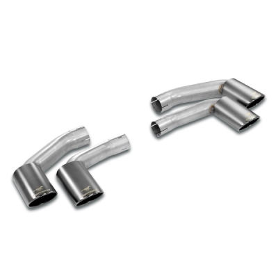 Endpipe kit Right 100x75 - Left 100x75 "Gun Metal Grey" Supersprint 249247
