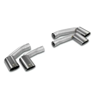 Endpipe kit Right 100x75 - Left 100x75 "Gun Metal Grey" Supersprint 249247