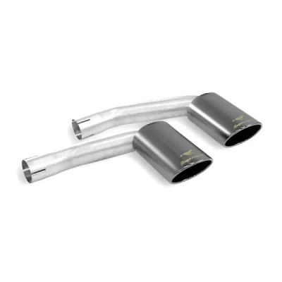 Endpipe kit Right + Left 4 exit 100x75 "Gun Metal Grey" Supersprint 779447