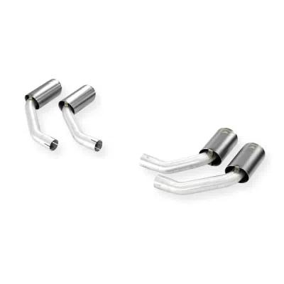 Endpipe kit Right + Left 4 exit 100x75 "Gun Metal Grey" Supersprint 779447