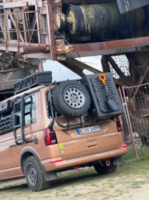 TWIN-MONOTUBE-PROJEKT AT3 šedá, OCHRANNÝ PRSTENEC 8,5×18" 5×120 (VW T5, T6 / T6.1, AMAROK)