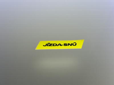 Samolepka JÍZDA SNŮ žlutá (S)