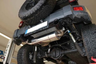 Jeep Wrangler III - JK final silencer cross exit right/left