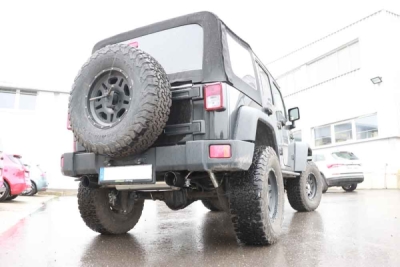 Jeep Wrangler III - JK final silencer cross exit right/left