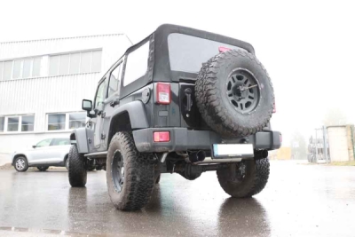 Jeep Wrangler III - JK final silencer cross exit right/left
