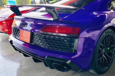 Audi R8 V10 (bez OPF, MY2020 a novější, spec. USA) Titanový sportovní výfuk s technologií Sound Architect™ QUICKSILVER AU400A