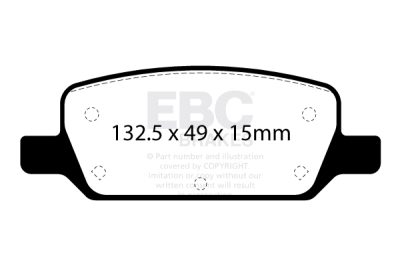EBC Bluestuff NDX | brzdové destičky zadní DP52417NDX