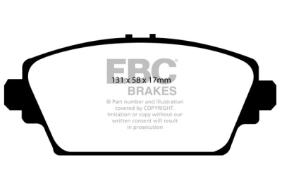 EBC Redstuff | brzdové destičky přední  DP31339C