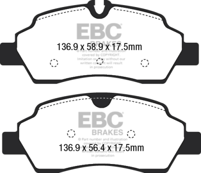 EBC sada brzd PD40K | destičky Ultimax & kotouče Standard PD40K2754