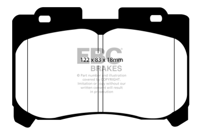 EBC Ultimax | brzdové destičky přední DP1004