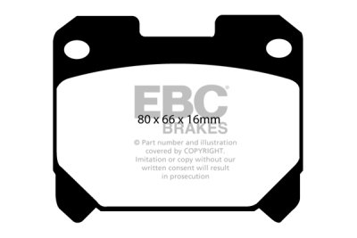 EBC Ultimax | brzdové destičky přední  DP1005