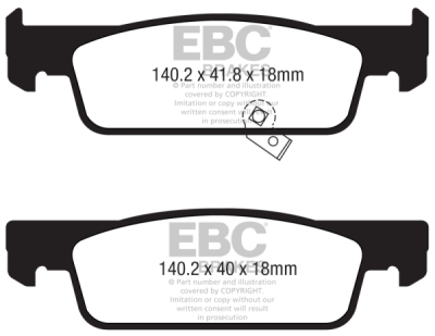 EBC Ultimax | brzdové destičky přední DPX2341