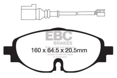 EBC sada brzd PD40K | destičky Ultimax & kotouče Standard PD40K2726