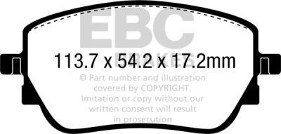 EBC sada brzd PD40K | destičky Ultimax & kotouče Standard PD40K2792