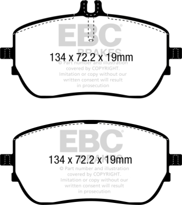 EBC sada brzd PD40K | destičky Ultimax & kotouče Standard PD40K2791