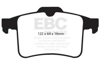 EBC Greenstuff | brzdové destičky zadní DP22059