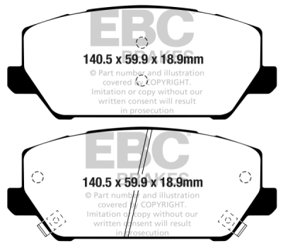 EBC sada brzd PD40K | destičky Ultimax & kotouče Standard PD40K2776