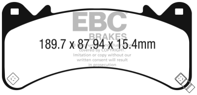 EBC Ultimax | brzdové destičky přední  DPX3067