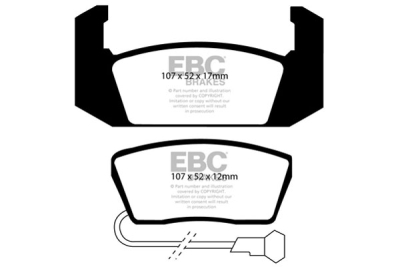 EBC Ultimax | brzdové destičky přední  DPX3160