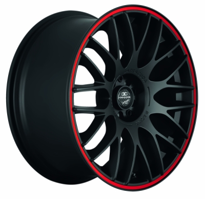 Barracuda KARIZZMA Puresports černá matná / červený lem 9,5×19" 5×112 ET 35