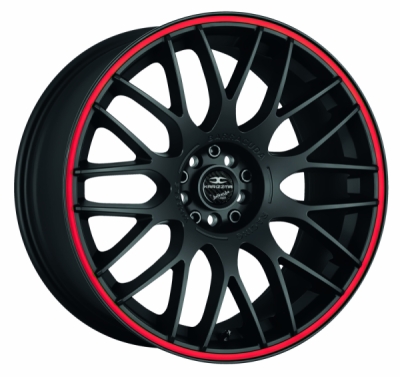 Barracuda KARIZZMA Puresports černá matná / červený lem 9,5×19" 5×112 ET 35