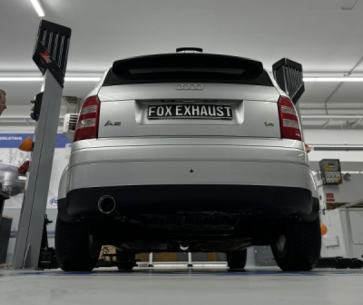 Audi A2 - 1,6l + 1,4l 42l Nádrž Endschalldämpfer - 1x90 Typ 25 FOX AU040003-291