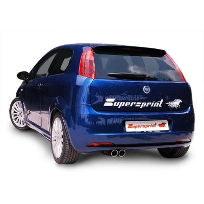 Zadní díl výfuku ∅76 mm + spojovací trubka - STEEL 409 Supersprint 815706