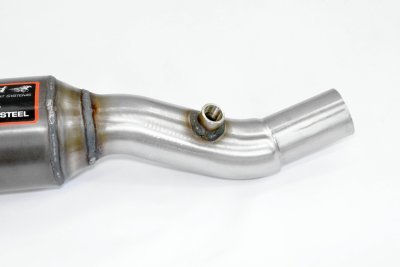 Levý downpipe s metalickým katalyzátorem Supersprint 762041