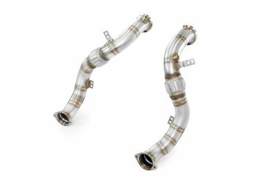 Turbo downpipe kit, pravá-levá (nahrazuje první a druhý katalyzátor) (třetí katalyzátor zůstává zachován) Supersprint 528111