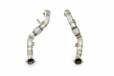 Turbo downpipe kit, pravá-levá (nahrazuje první a druhý katalyzátor) (třetí katalyzátor zůstává zachován) Supersprint 528111