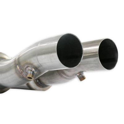 Front exhaust Right - Left + "X-Pipe"Deletes tertiary catalytics and OPF Supersprint 529202