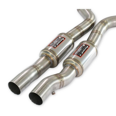 Front exhaust Right - Left + "X-Pipe"Deletes tertiary catalytics and OPF Supersprint 529202