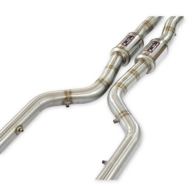 Front exhaust Right - Left + "X-Pipe"Deletes tertiary catalytics and OPF Supersprint 529202