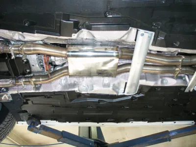 FOX Nerezový výfuk | Přední tlumič - Audi A8 (4E), 4.2, 2002-2010, AU081010-VSD