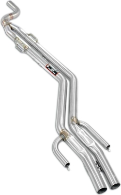 Centre "Y-Pipe" section Ø70mm -> 2 x Ø54mm Supersprint 042033