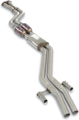 Centre exhaust with Metallic catalytic 100CPSI Right + Left Supersprint 043332
