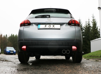 Koncový tlumič Peugeot 2008 - 2x80 typ 25 FOX PE110001-280