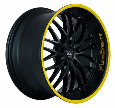 Barracuda VOLTEC T6 Puresports černá matná / žlutý lem 8×18" 5×114,3 ET 40