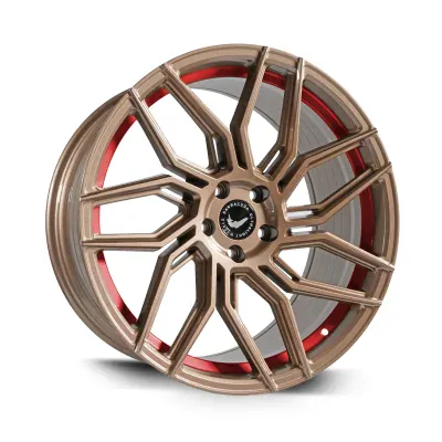 Barracuda DRAGOON bronzová lesklá / červený lem 8,5×19" 5×114,3 ET 43