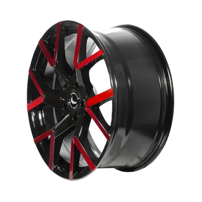 Barracuda TZUNAMEE EVO tmavá Gunmetal šedá / broušená / červený lem 9×20" 5×108 ET 40