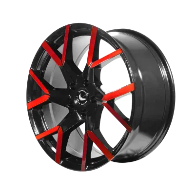 Barracuda TZUNAMEE EVO černá lesklá / zářivá červená 9×20" 5×120 ET 40