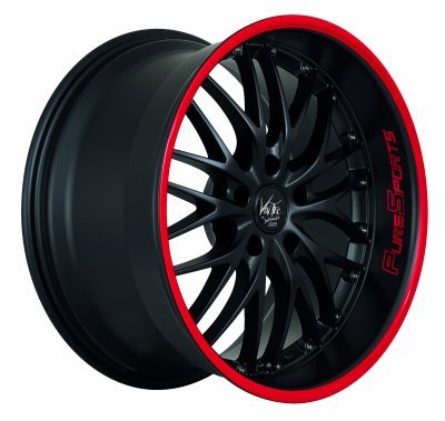 Barracuda VOLTEC T6 Puresports černá matná / červený lem 8,5×19" 5×112 ET 43
