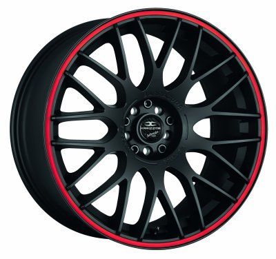 Barracuda KARIZZMA Puresports černá matná / červený lem 7,5×17" 5×112 ET 35