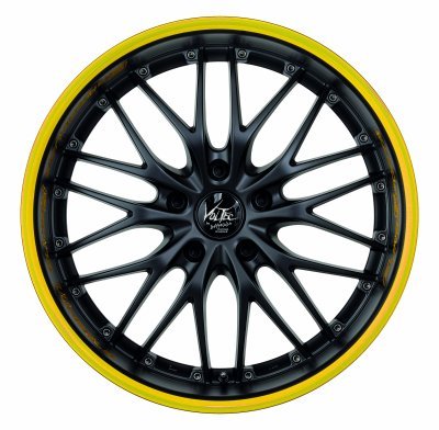 Barracuda VOLTEC T6 Puresports černá matná / žlutý lem 8×17" 5×100 ET 30
