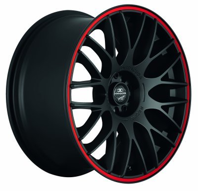 Barracuda KARIZZMA Puresports černá matná / červený lem 8,5×19" 5×110 ET 28