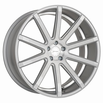 Corspeed DEVILLE Stříbrná broušená / bílý lem 10,5×22" 5×130 ET 45