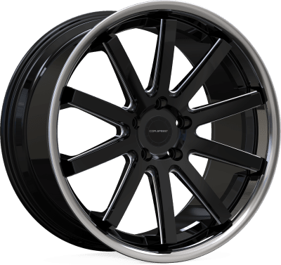 Corspeed DEVILLE Inox černá lesklá / leštěná nerez 10×20" 5×112 ET 47