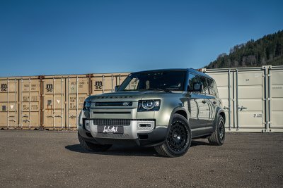 Twin-Monotube-Projekt AT1 černá matná, ochranný prstenec 8,5×18" 5×120 (Landrover Defender)